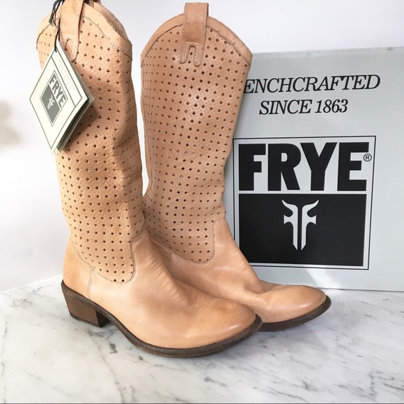 perforated leather booties